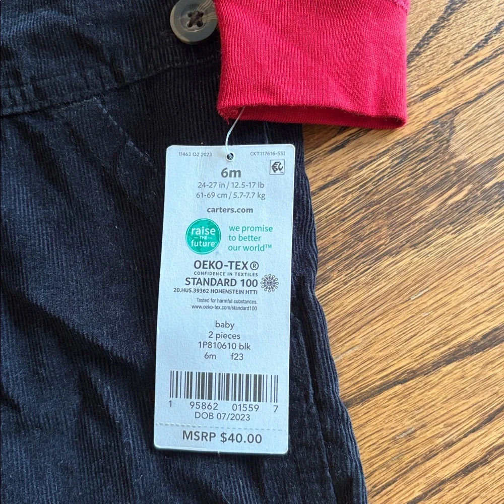 Carter's Baby 2 Piece Winter Themed Overall Set - Picture 3 of 7